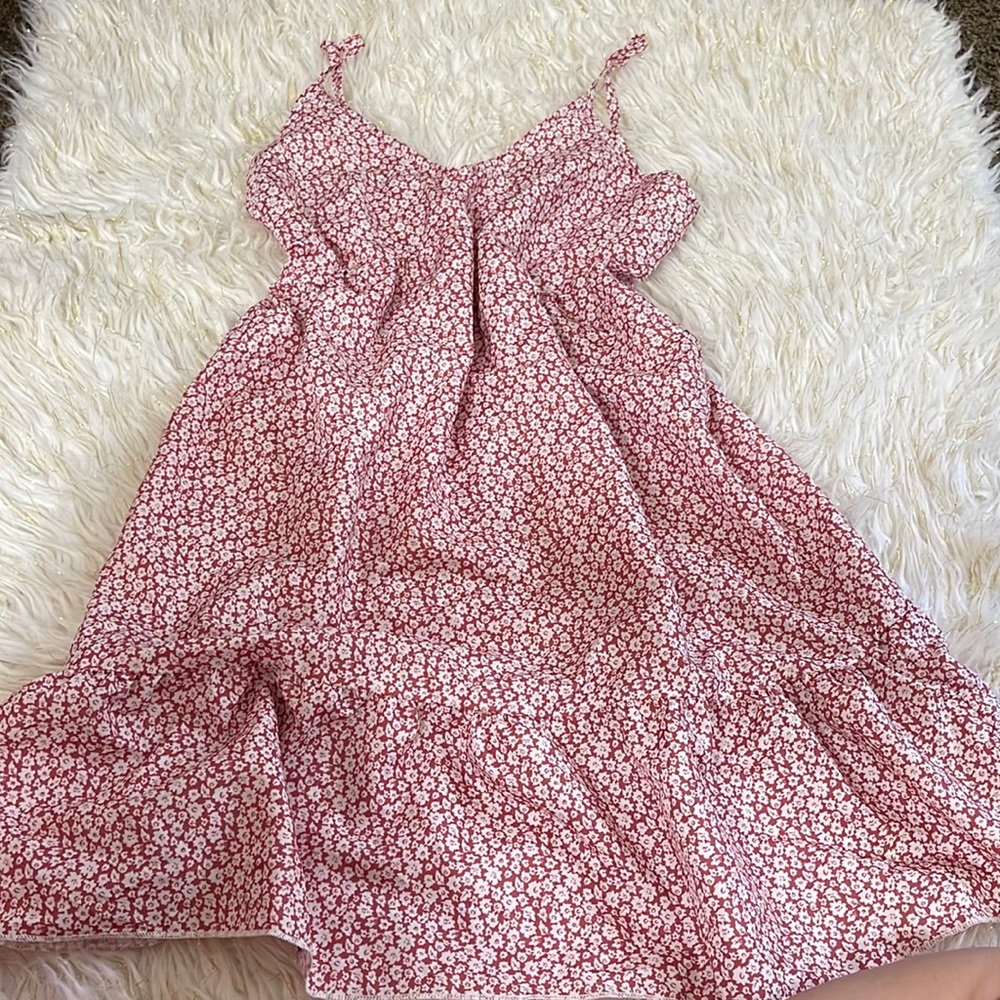 Cami floral back zipper dress